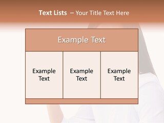 Standing Model Beauty PowerPoint Template