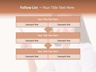 Standing Model Beauty PowerPoint Template