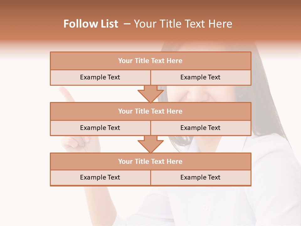 Standing Model Beauty PowerPoint Template