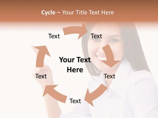 Standing Model Beauty PowerPoint Template