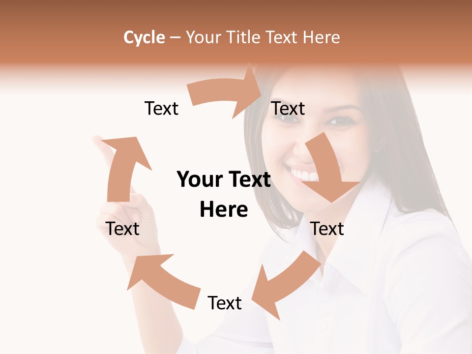 Standing Model Beauty PowerPoint Template