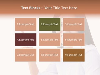 Standing Model Beauty PowerPoint Template