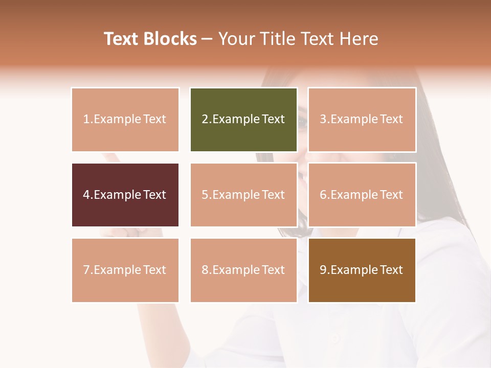 Standing Model Beauty PowerPoint Template