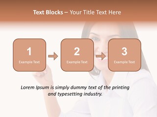 Standing Model Beauty PowerPoint Template