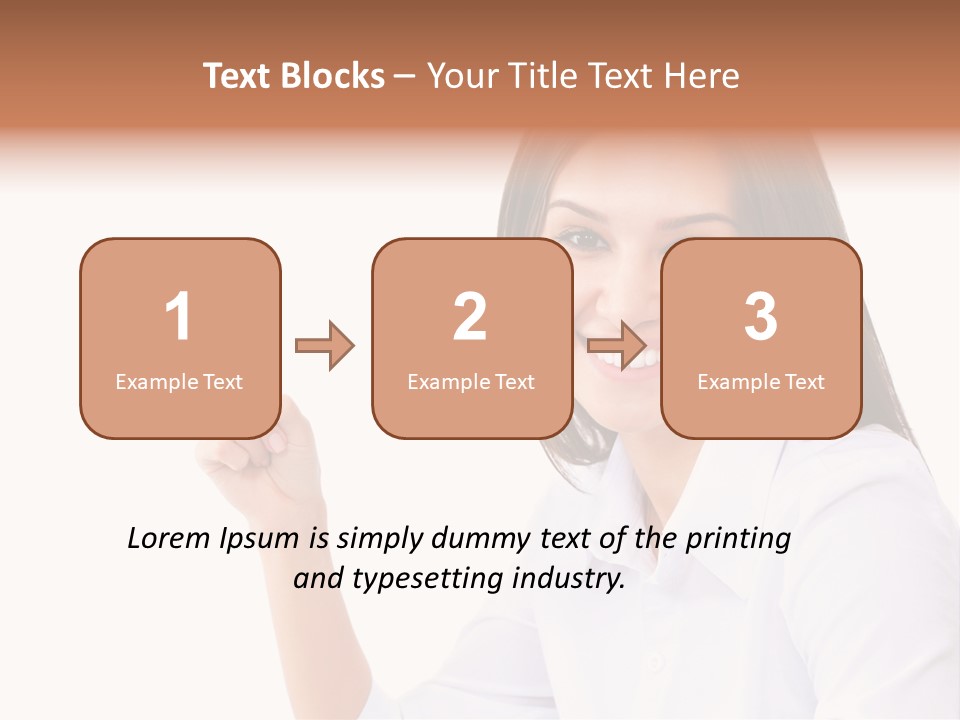 Standing Model Beauty PowerPoint Template