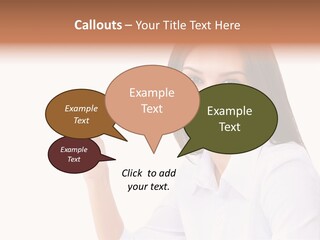 Standing Model Beauty PowerPoint Template
