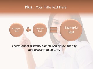 Standing Model Beauty PowerPoint Template