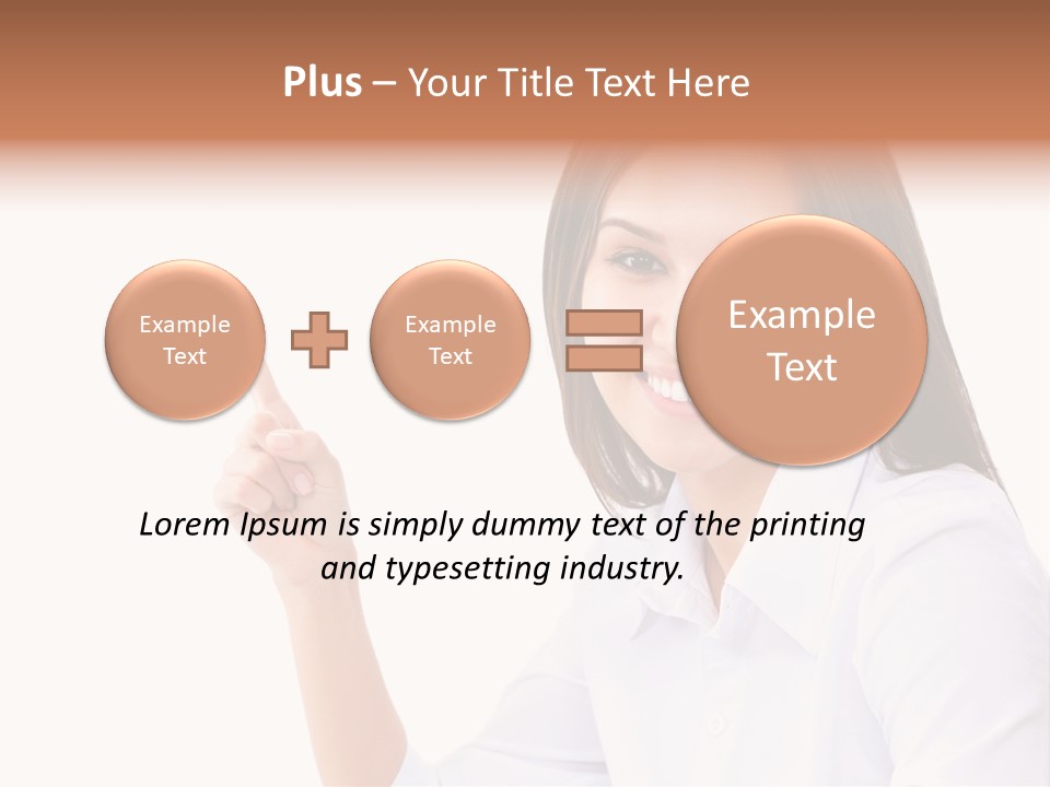 Standing Model Beauty PowerPoint Template