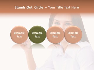 Standing Model Beauty PowerPoint Template
