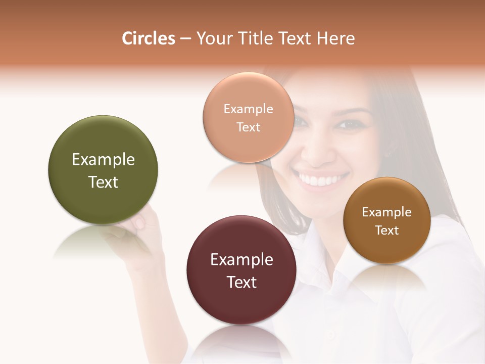 Standing Model Beauty PowerPoint Template