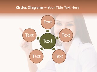 Standing Model Beauty PowerPoint Template