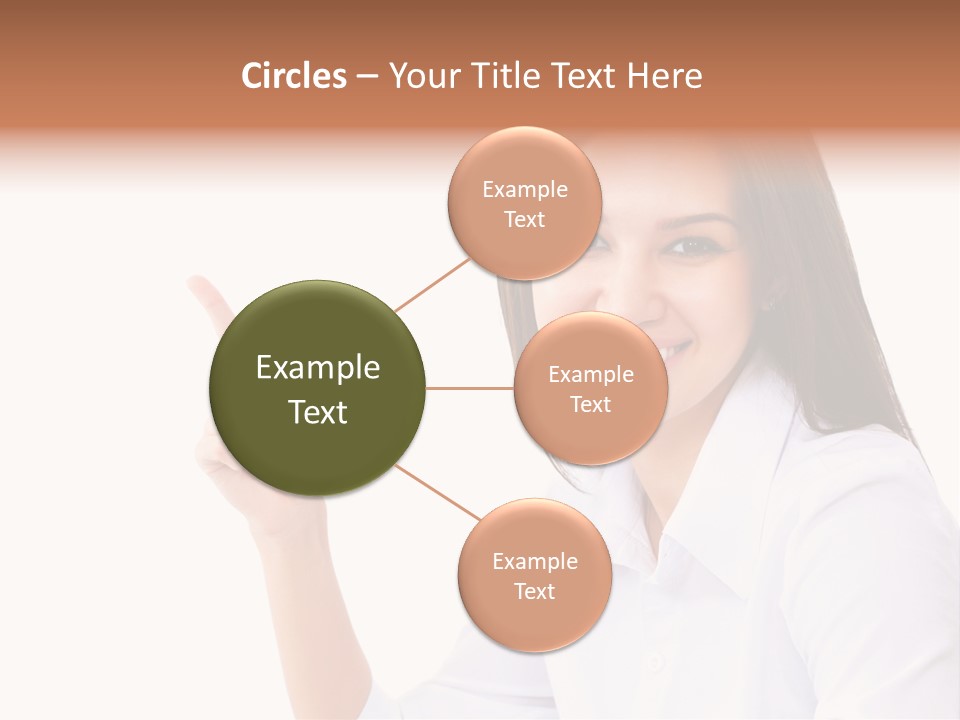 Standing Model Beauty PowerPoint Template