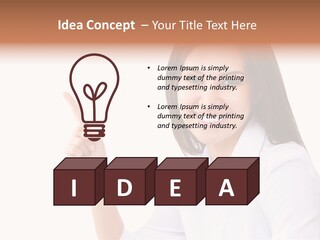 Standing Model Beauty PowerPoint Template