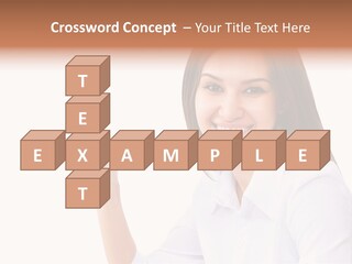 Standing Model Beauty PowerPoint Template