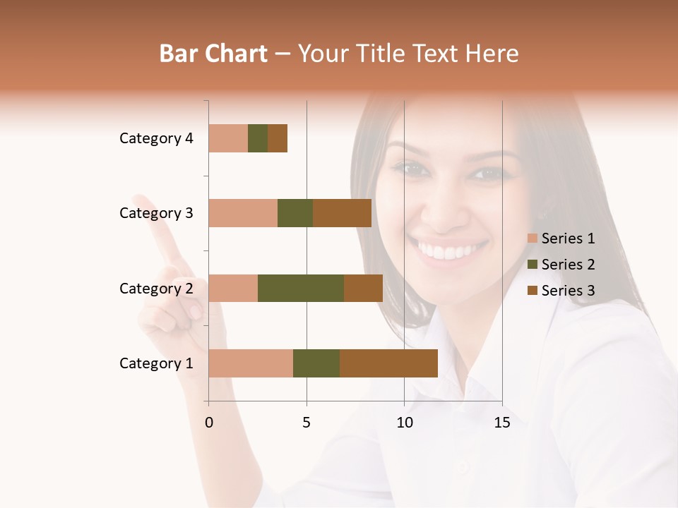 Standing Model Beauty PowerPoint Template