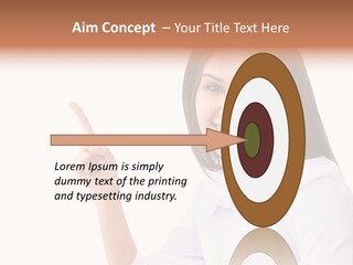 Standing Model Beauty PowerPoint Template