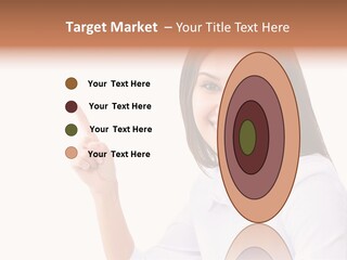 Standing Model Beauty PowerPoint Template