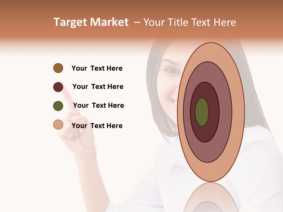 Standing Model Beauty PowerPoint Template