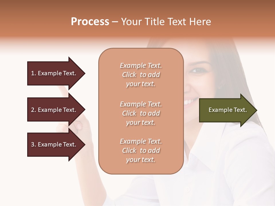 Standing Model Beauty PowerPoint Template