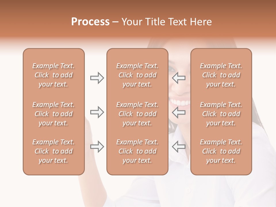 Standing Model Beauty PowerPoint Template