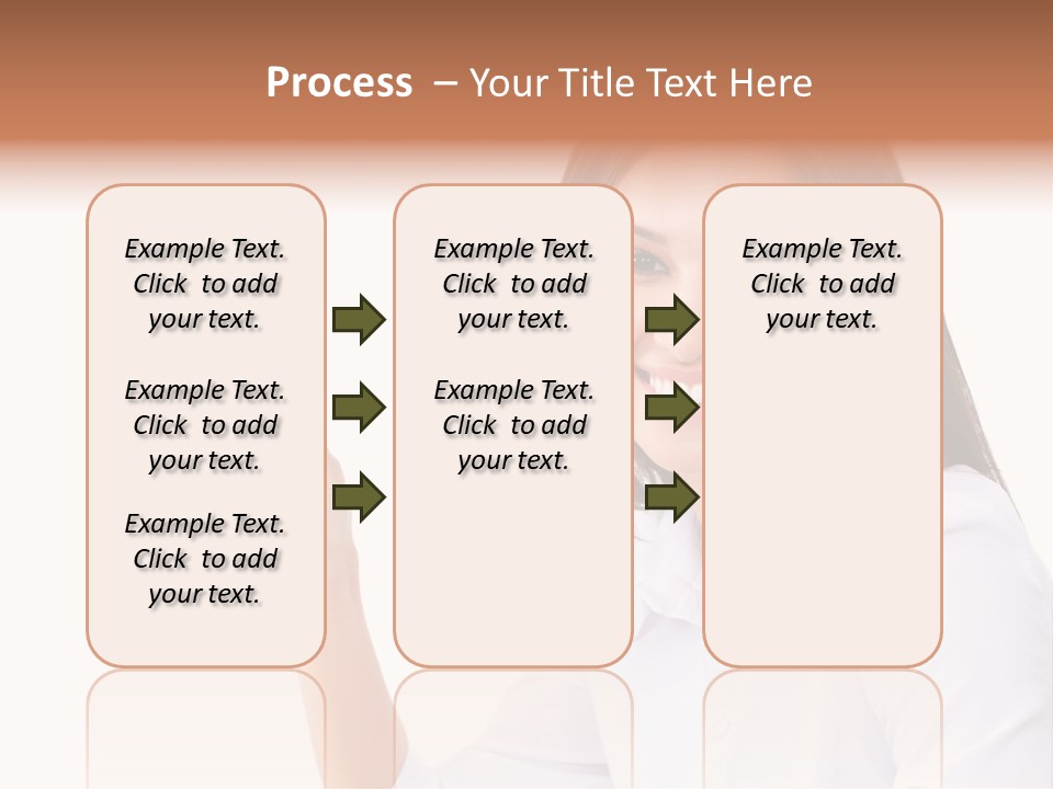 Standing Model Beauty PowerPoint Template