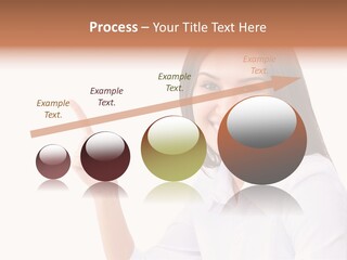 Standing Model Beauty PowerPoint Template