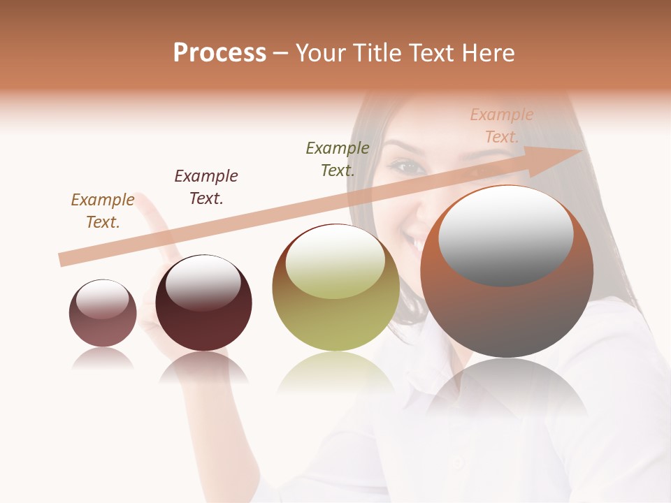 Standing Model Beauty PowerPoint Template