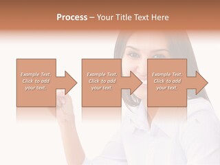 Standing Model Beauty PowerPoint Template
