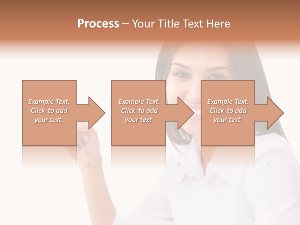 Standing Model Beauty PowerPoint Template