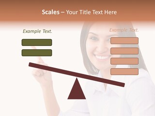 Standing Model Beauty PowerPoint Template