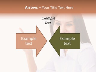 Standing Model Beauty PowerPoint Template