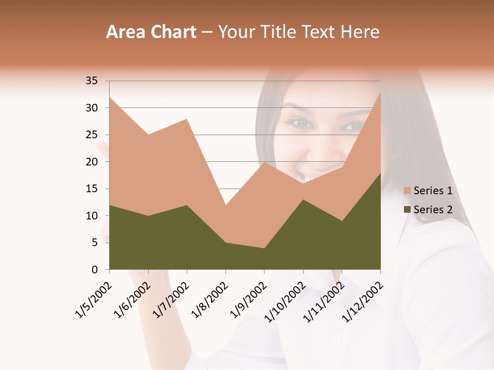 Standing Model Beauty PowerPoint Template