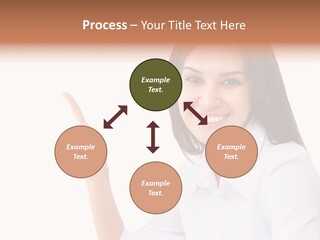 Standing Model Beauty PowerPoint Template