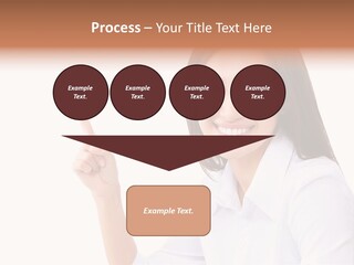 Standing Model Beauty PowerPoint Template