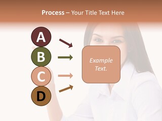 Standing Model Beauty PowerPoint Template