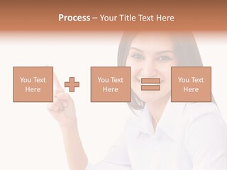 Standing Model Beauty PowerPoint Template