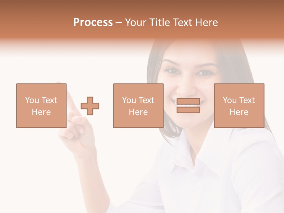 Standing Model Beauty PowerPoint Template