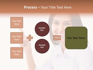 Standing Model Beauty PowerPoint Template