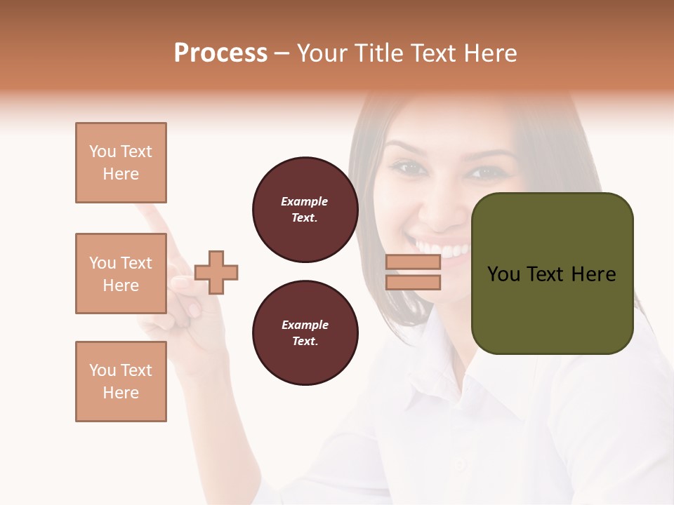 Standing Model Beauty PowerPoint Template