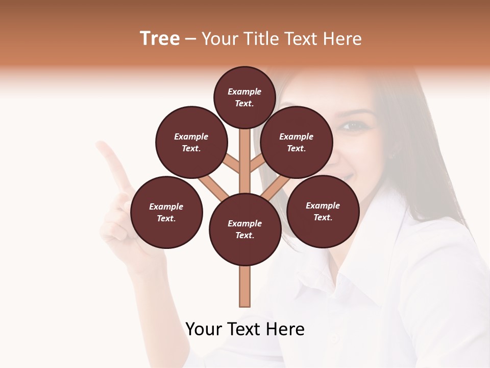 Standing Model Beauty PowerPoint Template