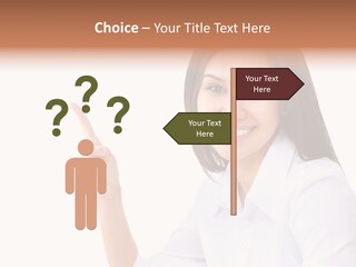 Standing Model Beauty PowerPoint Template
