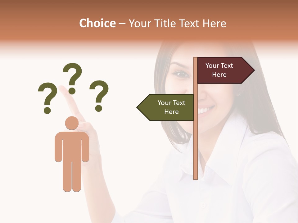 Standing Model Beauty PowerPoint Template