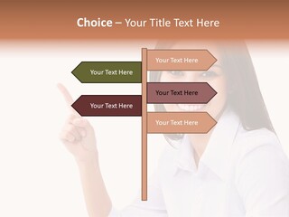 Standing Model Beauty PowerPoint Template