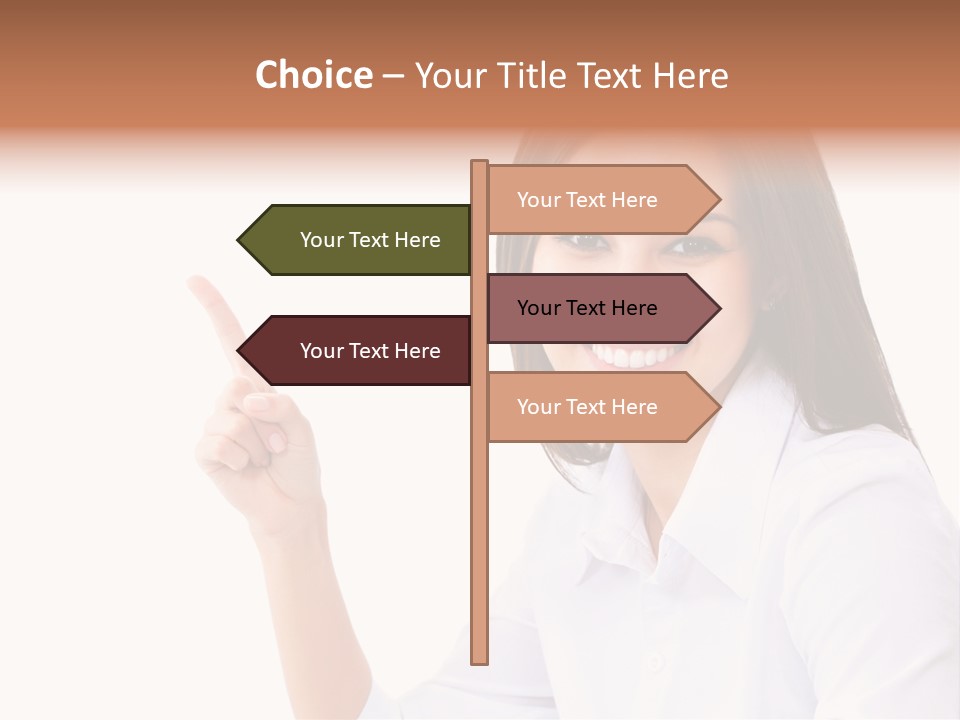 Standing Model Beauty PowerPoint Template