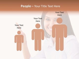 Standing Model Beauty PowerPoint Template