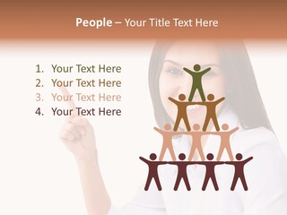 Standing Model Beauty PowerPoint Template
