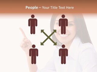Standing Model Beauty PowerPoint Template