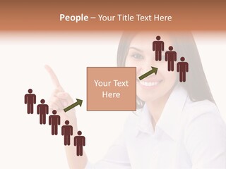 Standing Model Beauty PowerPoint Template