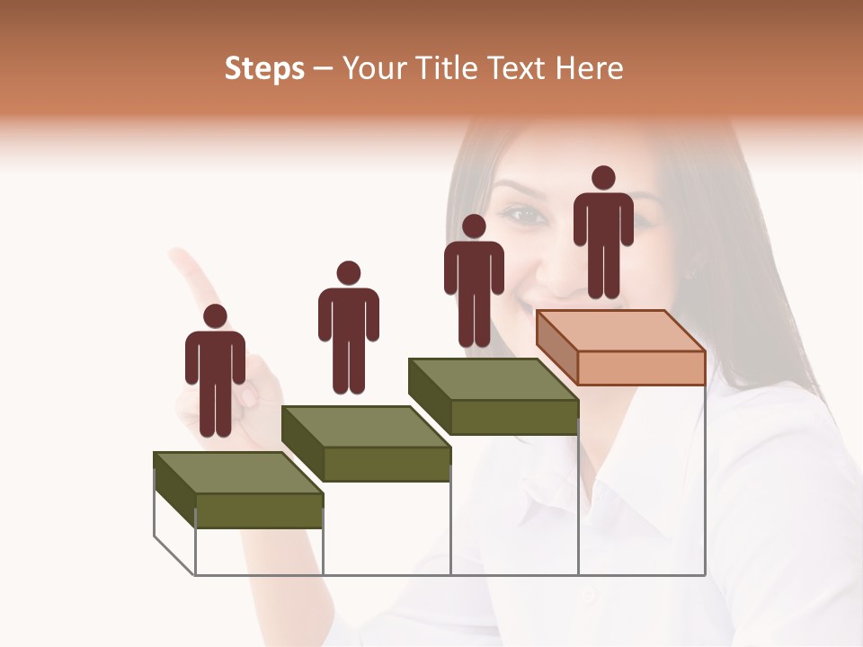 Standing Model Beauty PowerPoint Template