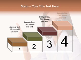 Standing Model Beauty PowerPoint Template